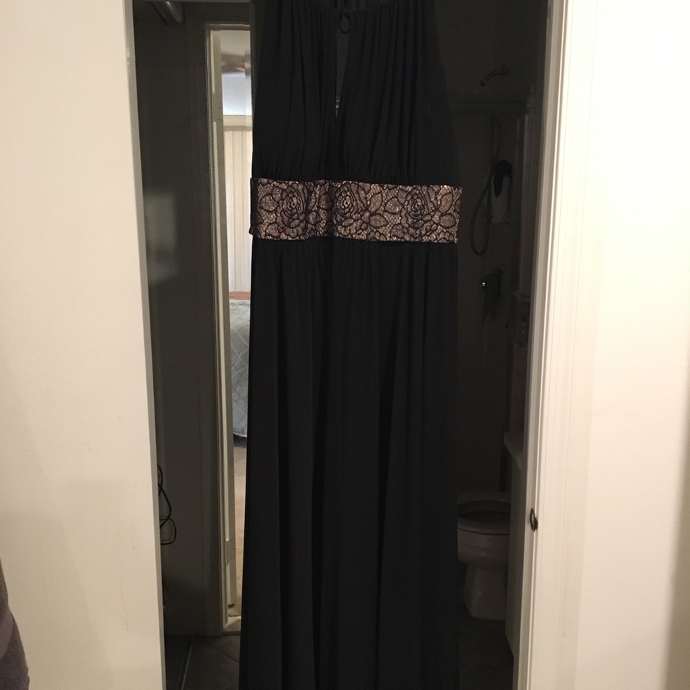 Black and Gold Gown